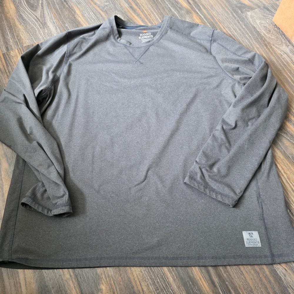Rugged Elements Mens‎ Long Sleeve Shirt Dark Gray XXL Durable Utility
